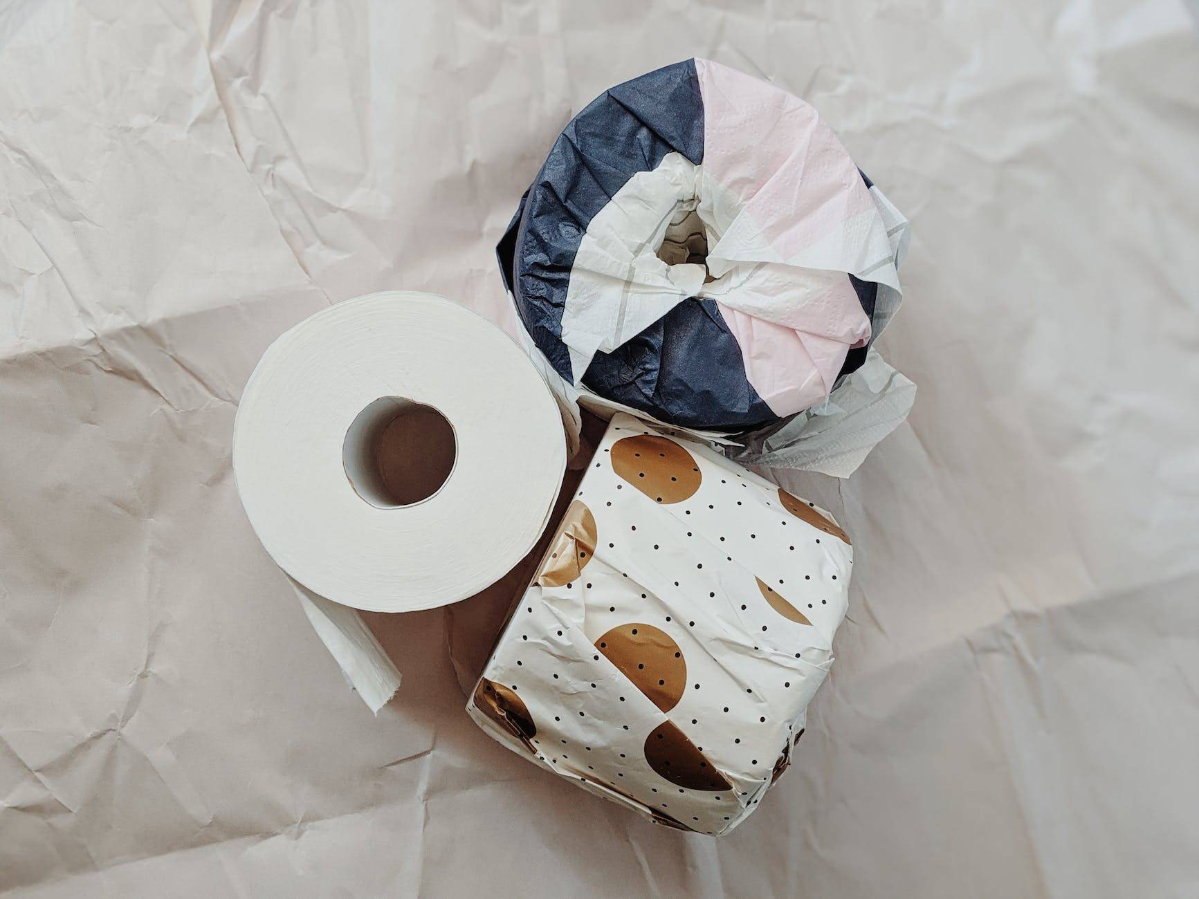 toilet paper rolls in packaging